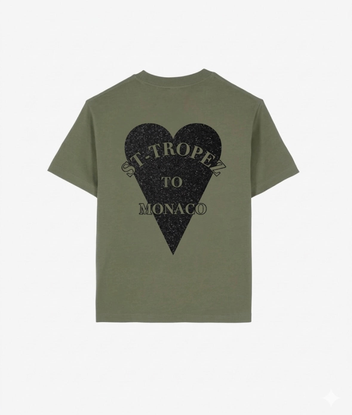 T shirt St-tropez to Monaco kaki